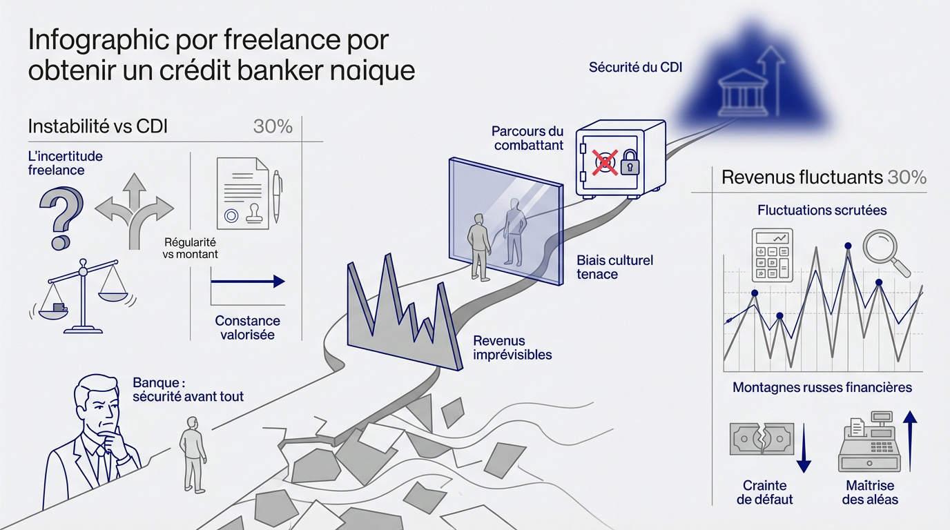 Freelance face aux obstacles du crédit bancaire