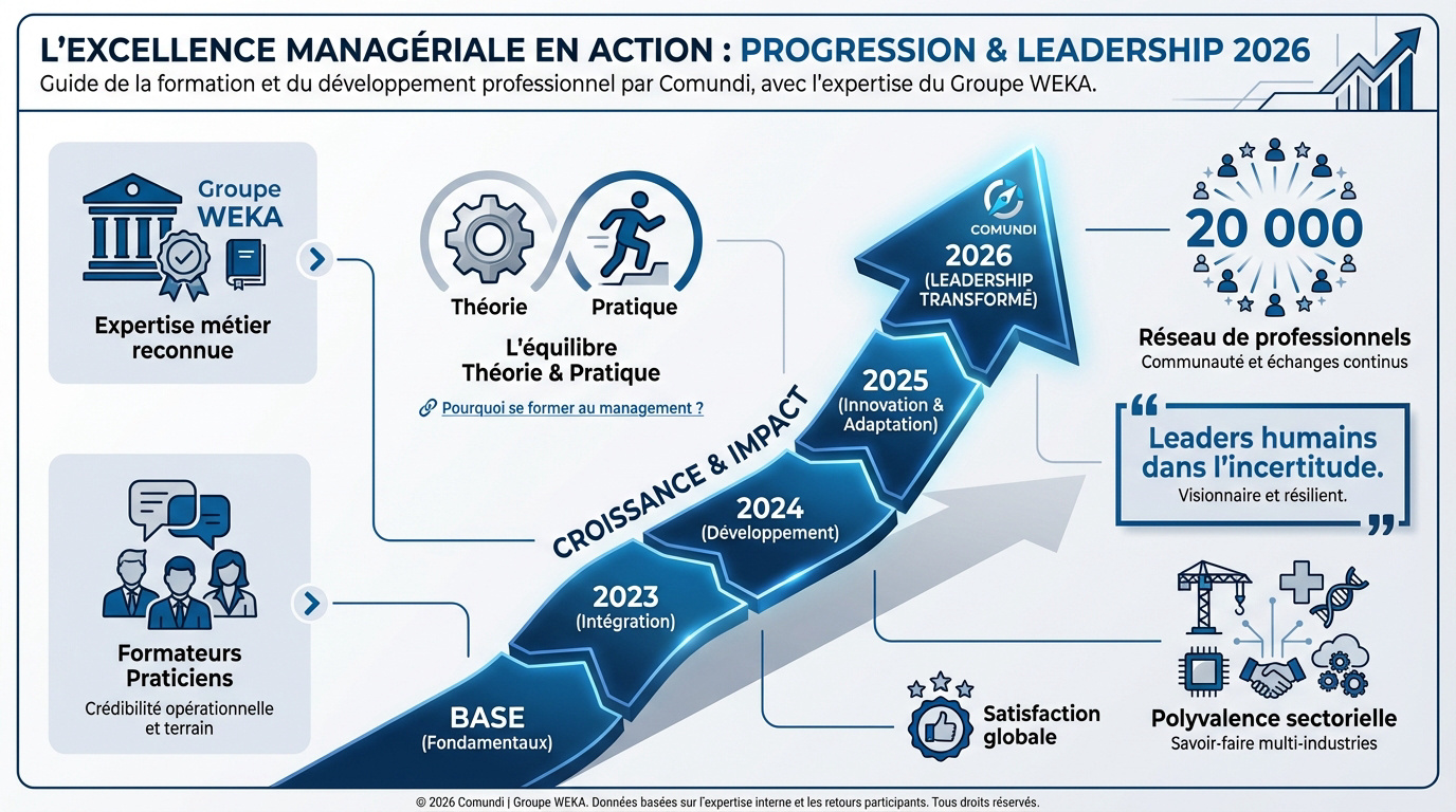 Leadership et progression managériale en 2026 avec Comundi