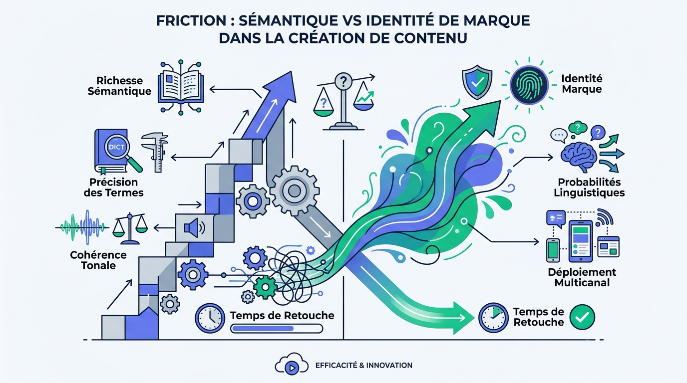 Comparaison entre optimisation sémantique SEO et cohérence de l'identité de marque
