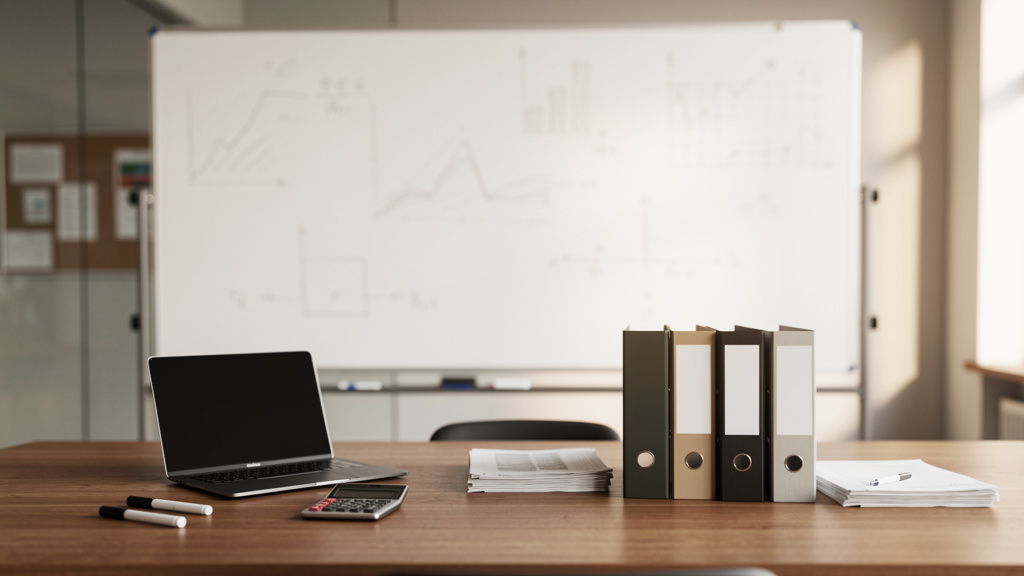 Formules de calcul de pension inscrites sur un tableau blanc