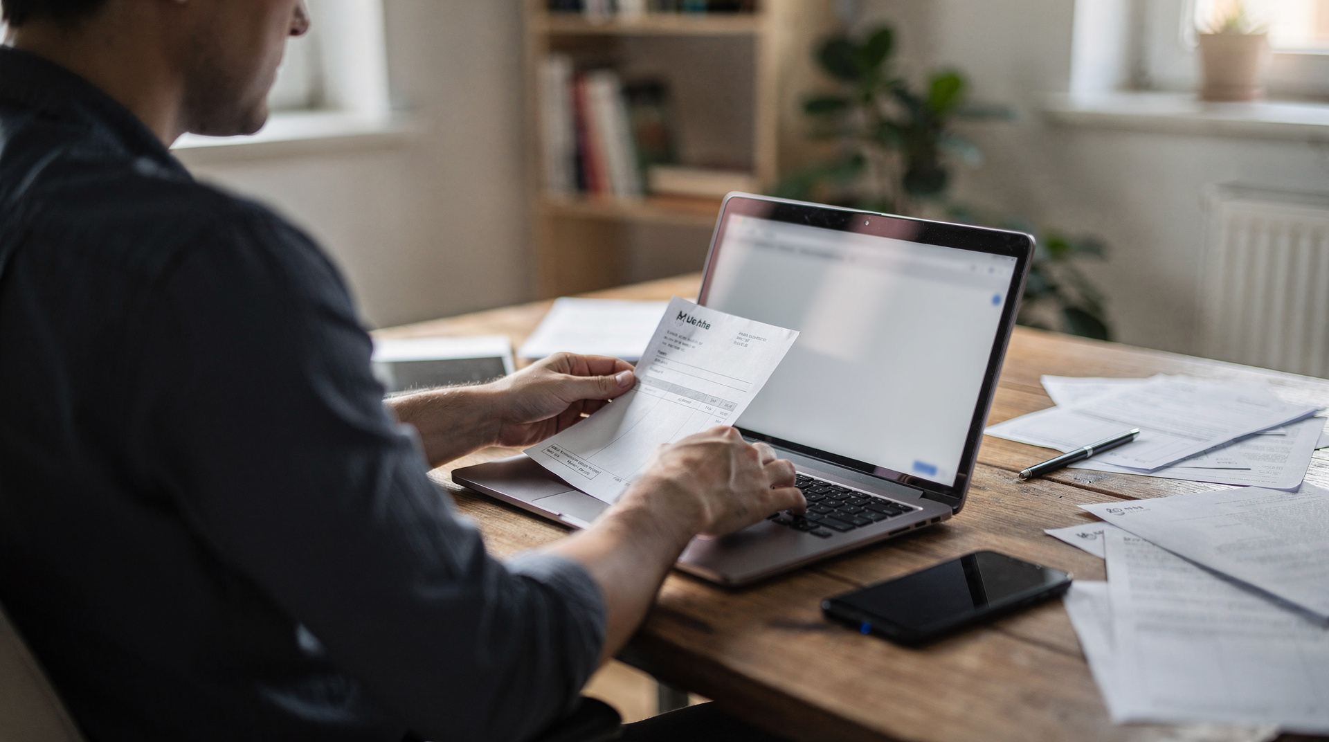 Freelance transmettant ses factures