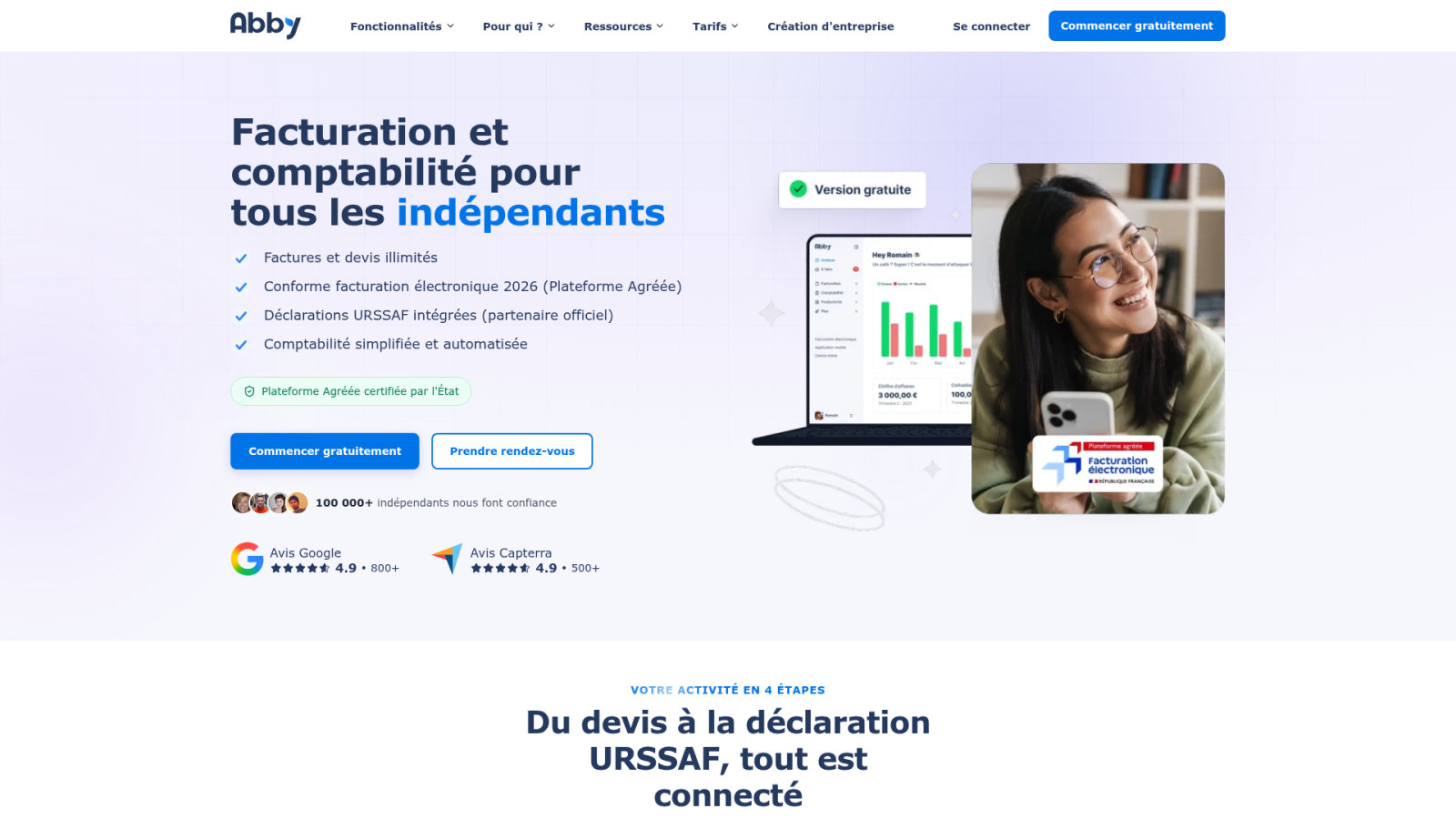 📱 Abby : la simplicité pour ton statut d'auto-entrepreneur