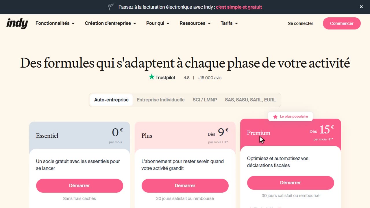 avis indy : Les prix
