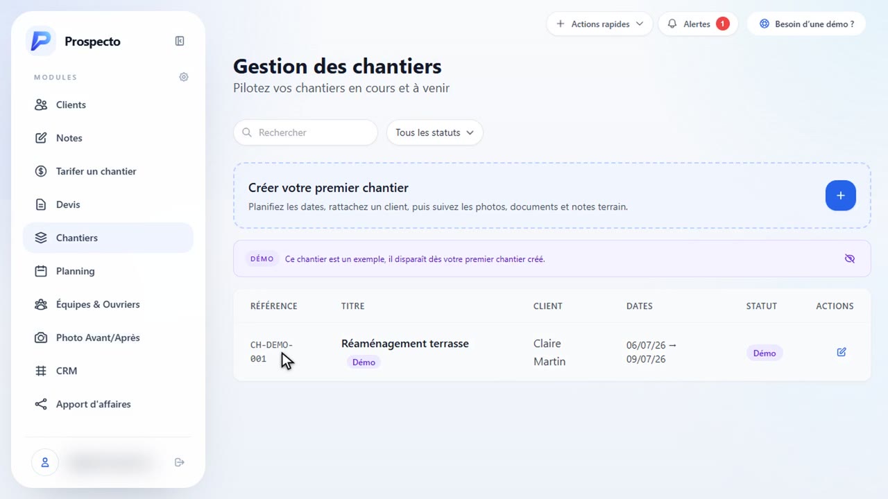 avis prospecto : Avant/après, planning et CRM