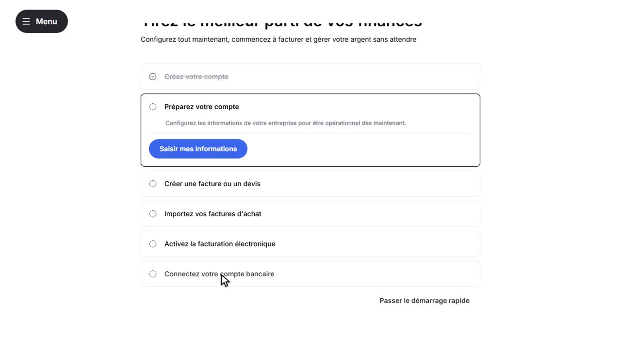avis shine facture : L'inscription et l'essai