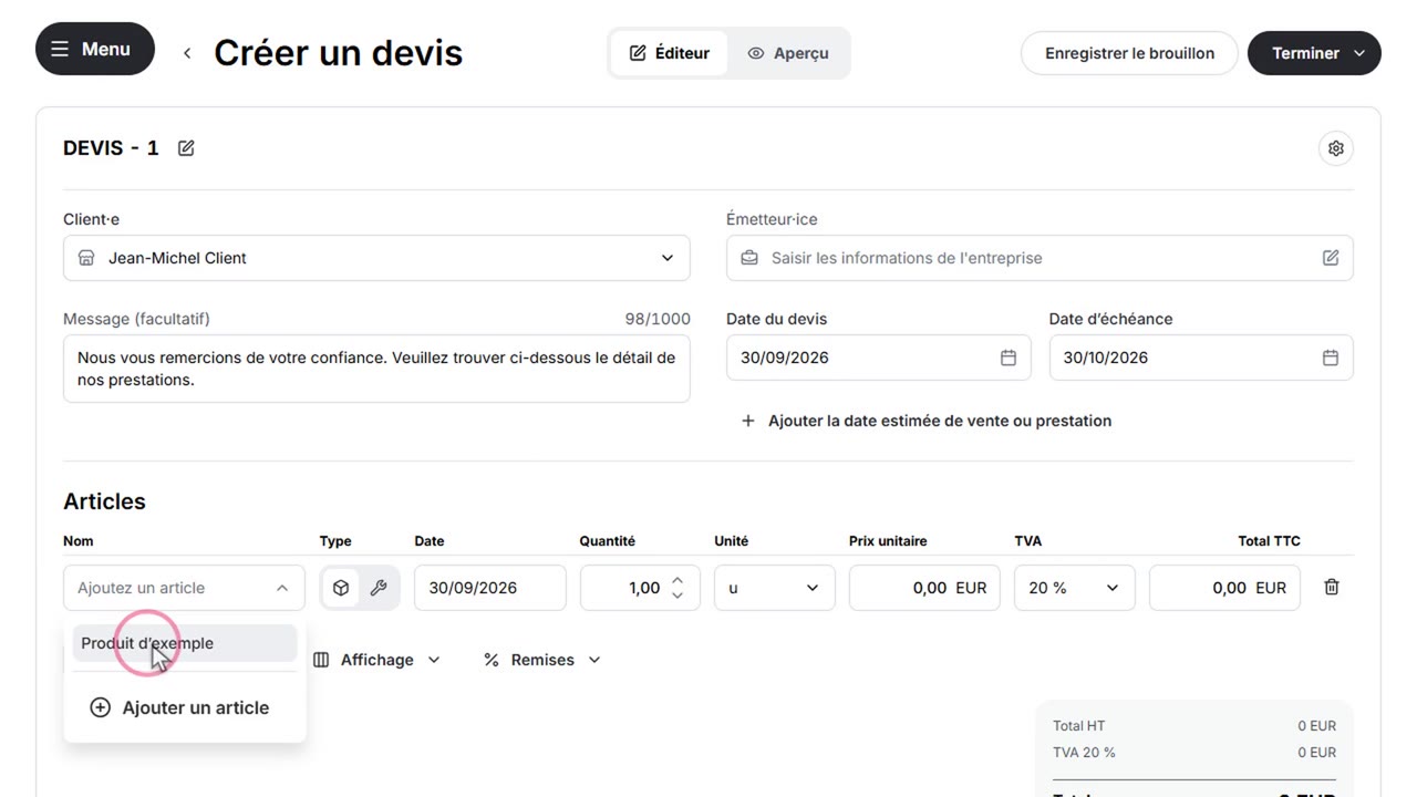 avis shine facture : Clients, devis et factures