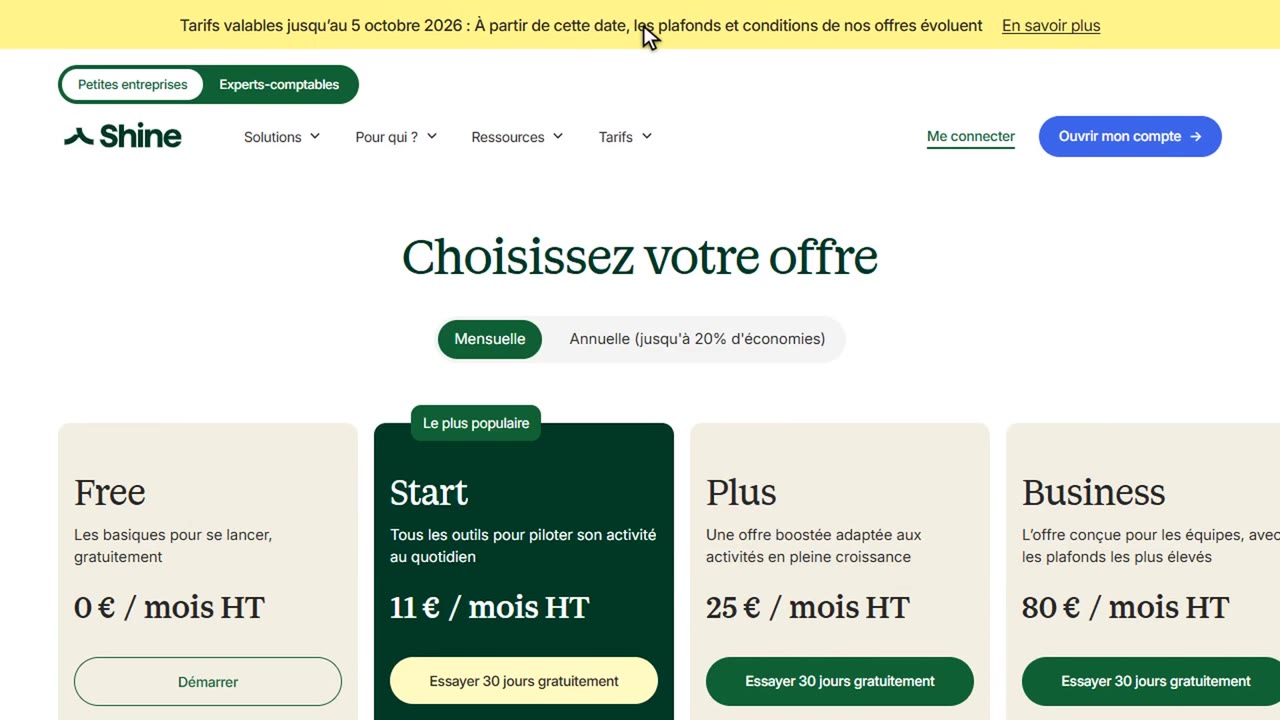 avis shine facture : Limites et mon avis
