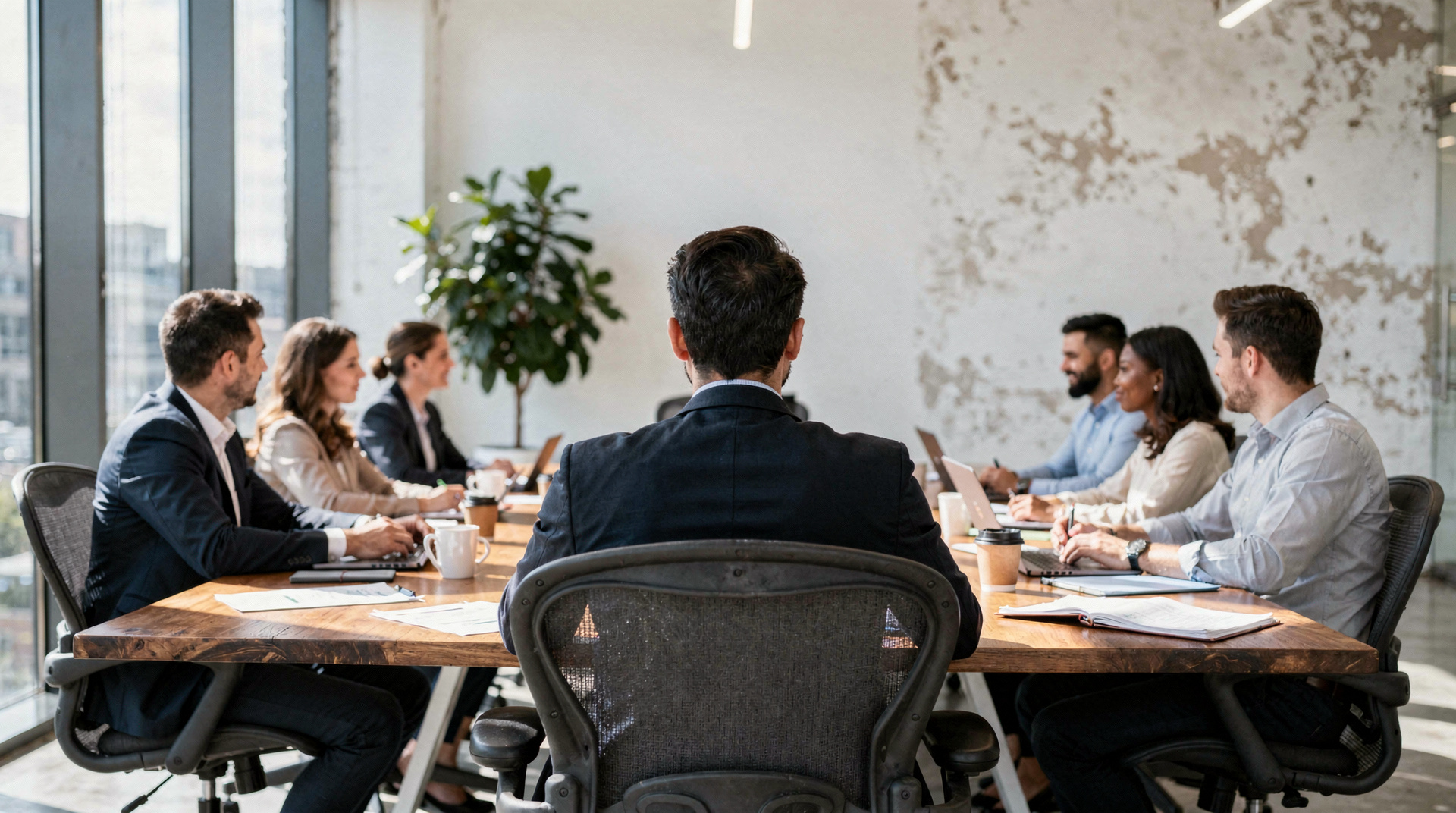 Réunion d'équipe en entreprise