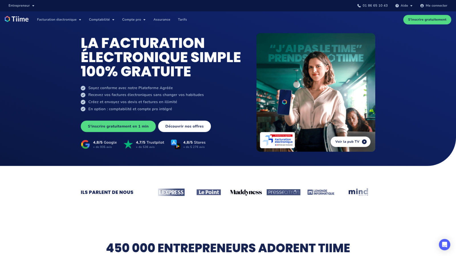 📱 Tiime : la simplicité de facturer directement depuis ton mobile